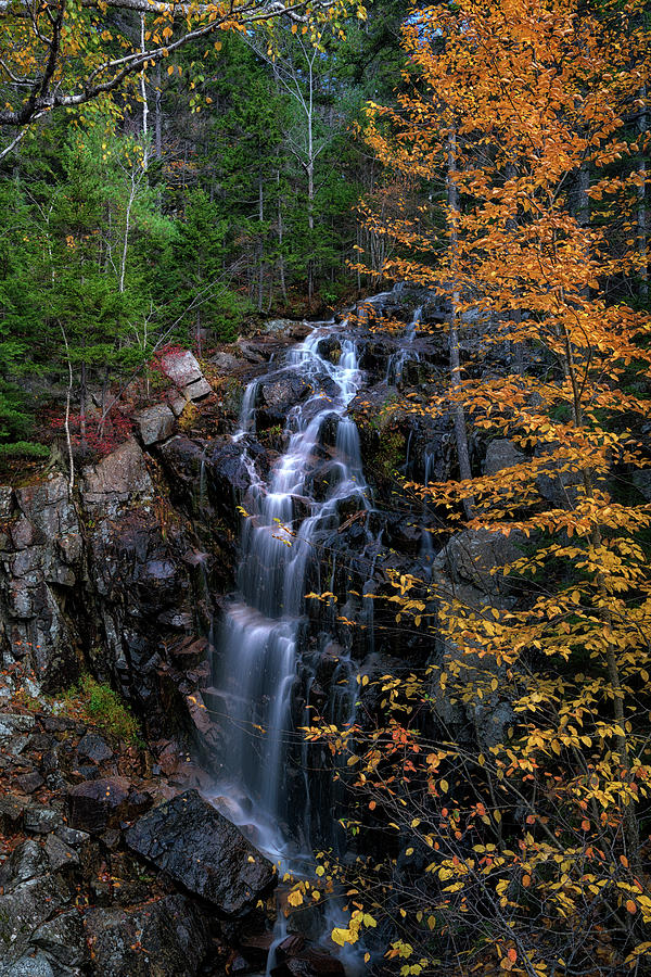 Fall Photograph - Hadlock Falls After an Autumn Rain by Rick Berk