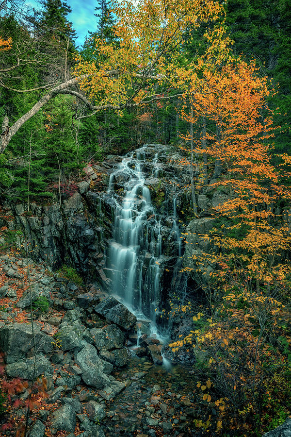 Fall Photograph - Hadlock Falls on Autumn Day by Rick Berk