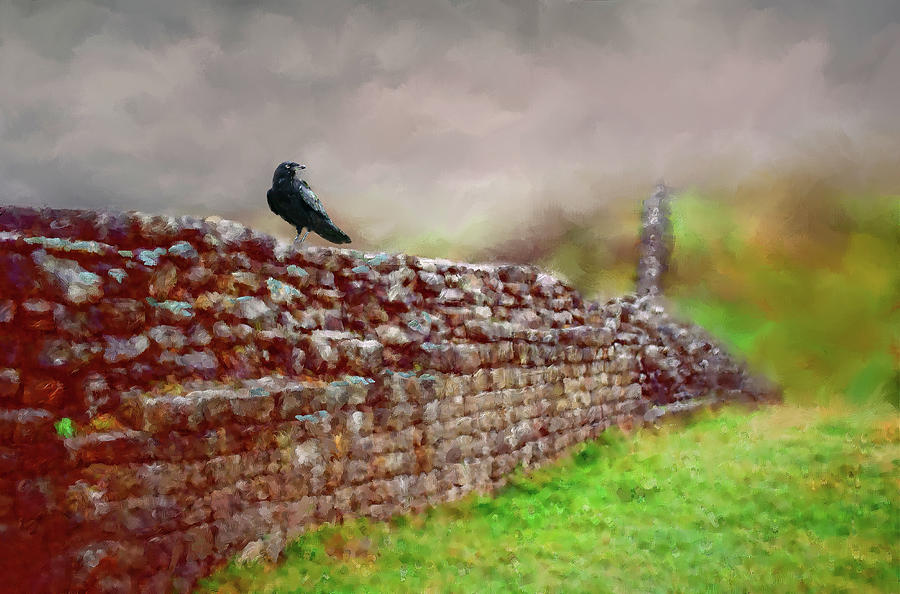 Brick Painting - Hadrians Wall - Northumberland by Linton Hart