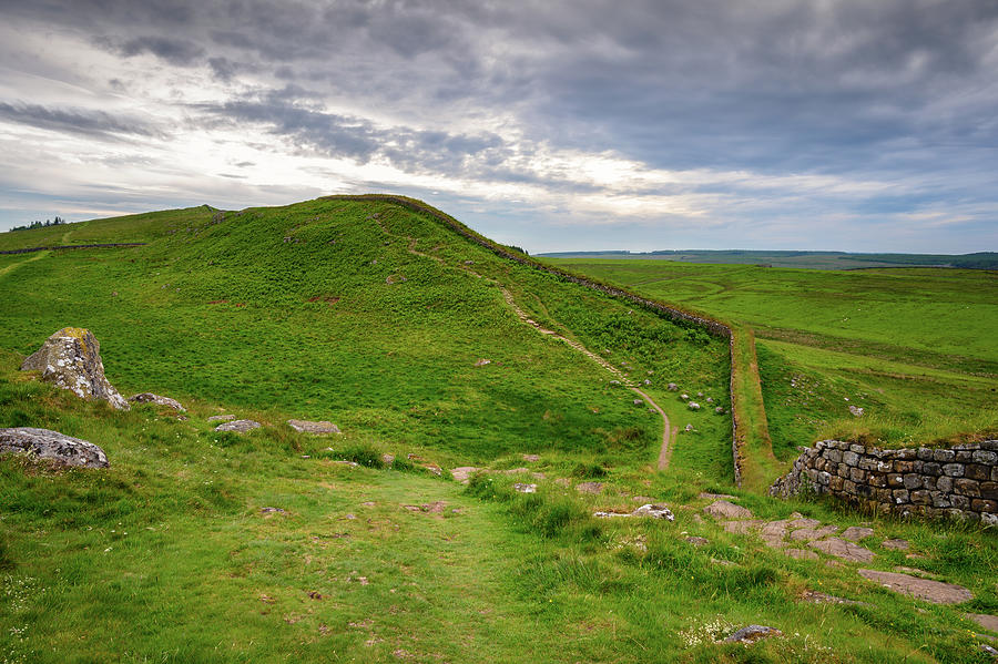 Hadrian's Wall over Cuddy's Crags Photograph by David Head - Pixels