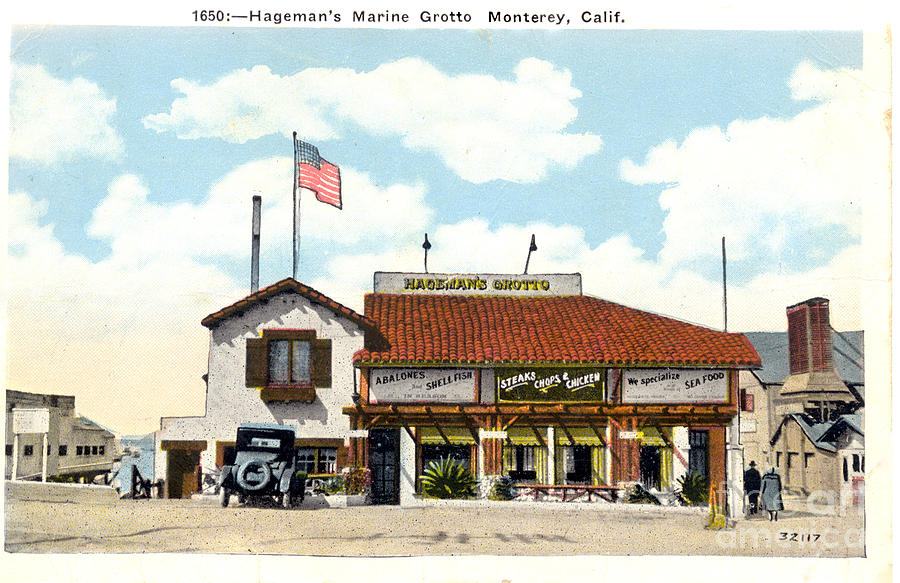 Chicken Photograph - Hagemans Marine Grotto Monterey, Calif.  1930 by Monterey County Historical Society