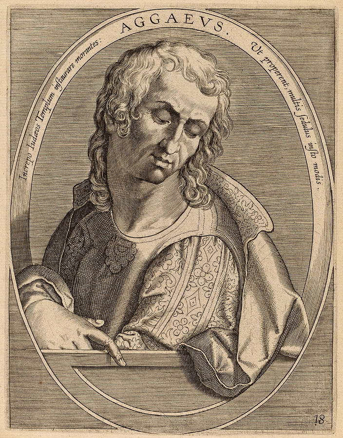 Haggai Drawing by Theodor Galle