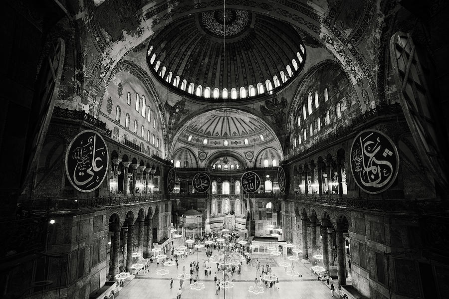 Hagia Sophia Interior In Istanbul Photograph by Artur Bogacki