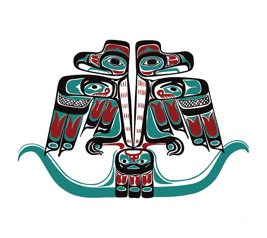 Nature Digital Art - Haida Tlingit Thunderbird by Beltschazar