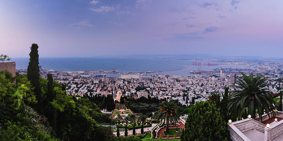 city of Haifa Panorama #1 Photograph by Mati Krimerman