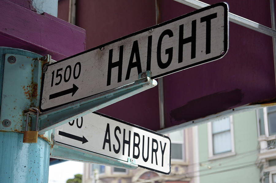 Haight Ashbury Neighborhood Corner Street Signs San Francisco Photograph by Shawn OBrien