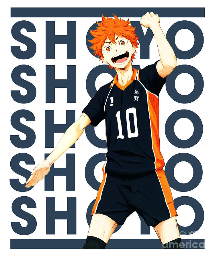 Haikyu Retro Name Shoyo Hinata Drawing by Fantasy Anime