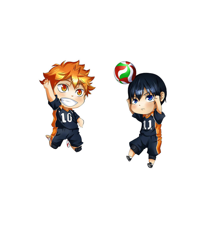 Haikyuu Hinata Shoyo And Kageyama Tobio Play Voly Digital Art By Judy R Shaw