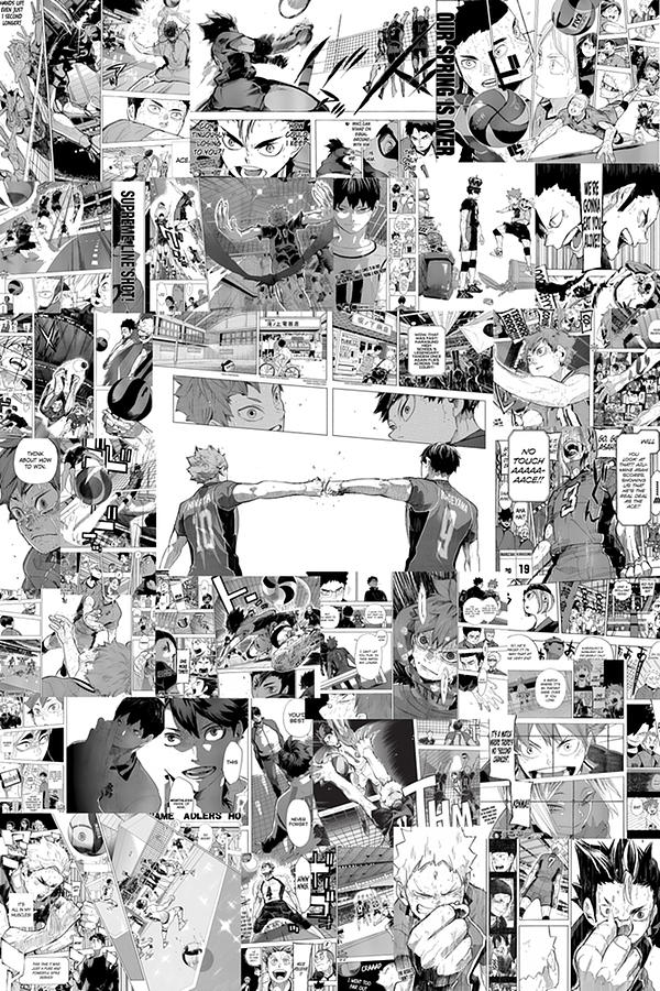 Haikyuu Manga Collage V2 Digital Art by William Stratton