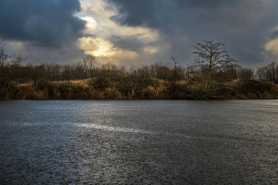 Afternoon Photograph - Hail On The Netul River by Robert Potts