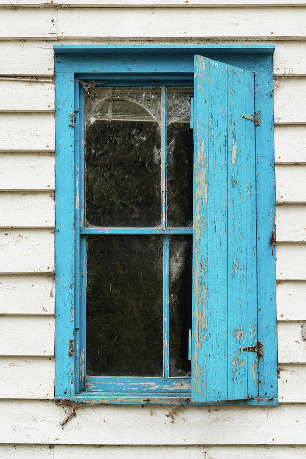 Haint Blue Window, Daufuskie Island, South Carolina Photograph by Dawna Moore Photography