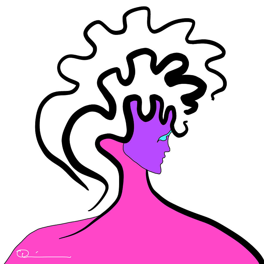 Hair 6 Digital Art by Jeffrey Quiros