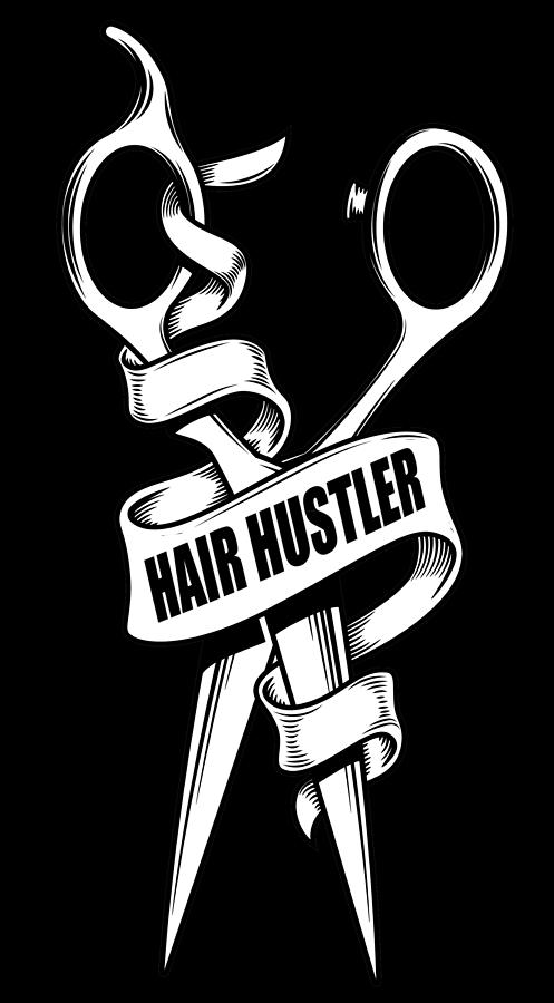 Hair hustler barber hair stylist hairdresser gift idea Painting by Tony Rubino