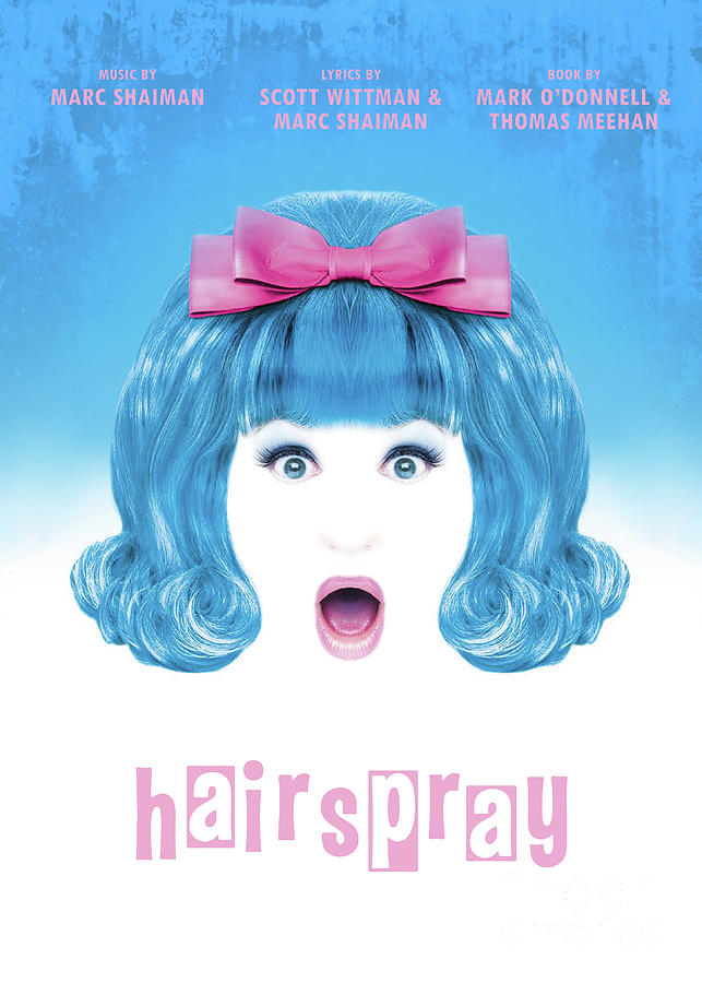 Broadway Digital Art - Hairspray Musical by Bo Kev