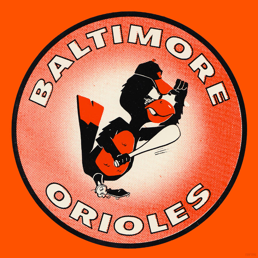 Hal Decker Baltimore Orioles Art Mixed Media by Row One Brand