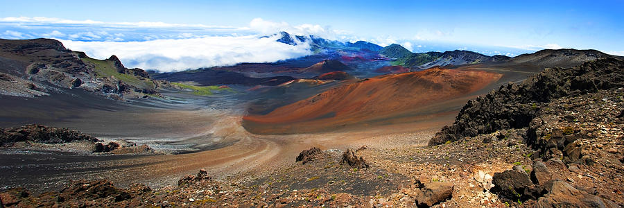 Haleakala Crater Panoramic Photograph by Anthony Jones