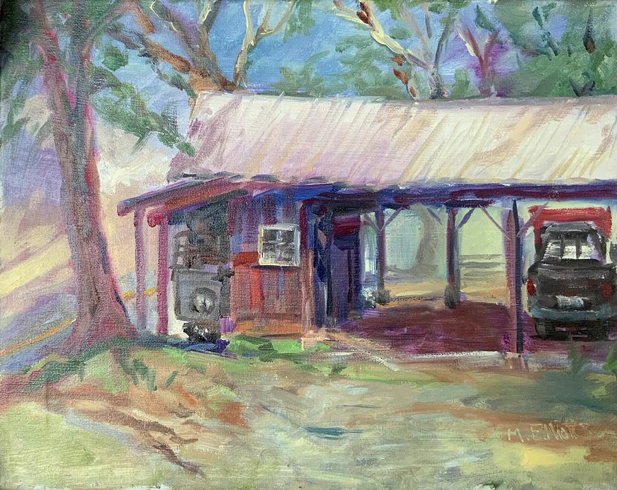Haleakala Ranch Headquarters Painting by Margaret Elliott