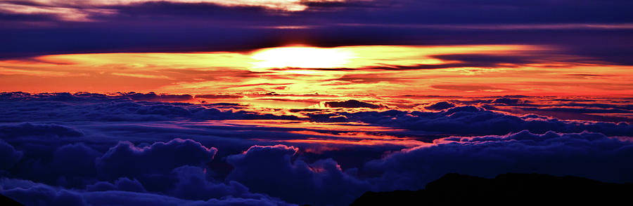 Haleakala Sunrise - Maui, Hawaii, USA - 2011 Panoramic 3/10 Photograph by Robert Khoi
