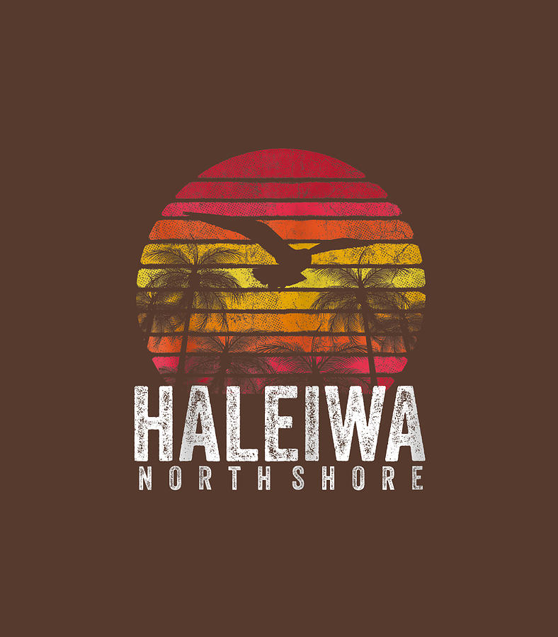 Sunset Digital Art - Haleiwa Hawaii HI North Shore Sunset Surf Surfing Surfer by Rhunad Pirro