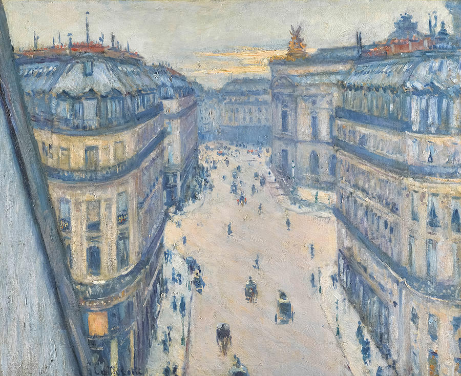Halevy Street By Gustave Caillebotte Painting
