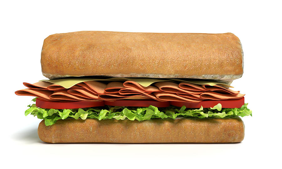 Half a Sub Sandwich Photograph by WesAbrams
