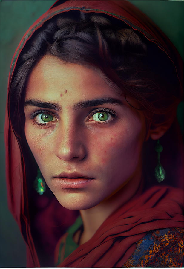 half body portrait of beautiful Armenian young by Asar Studios Painting ...