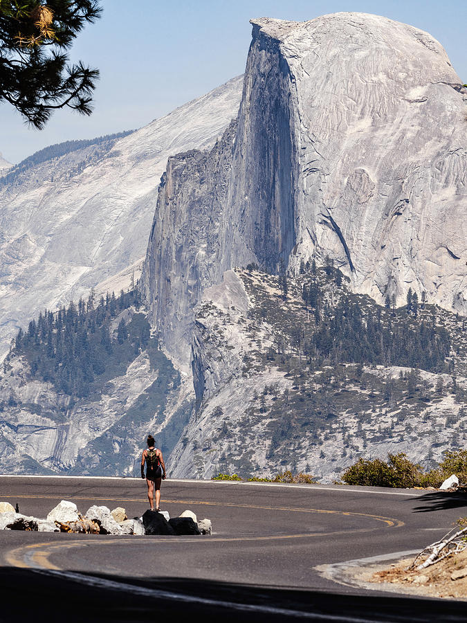 Half Dome And The Woman Photograph by Gabriel Guillermo - Fine Art America