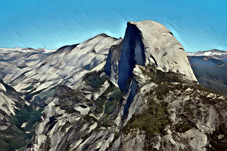 Half Dome Painting by Eyes Of CC