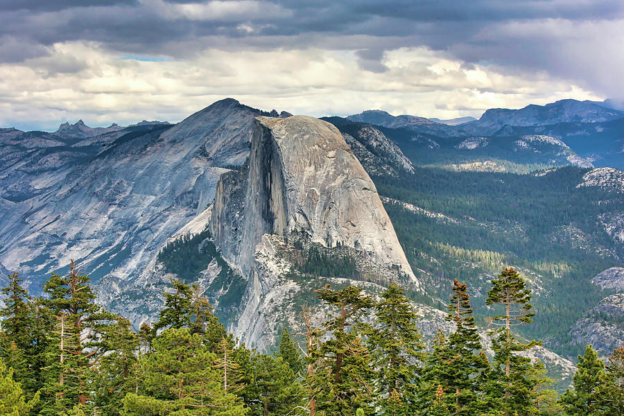 Half Dome Natural Colors Yosemite  Photograph by Chuck Kuhn