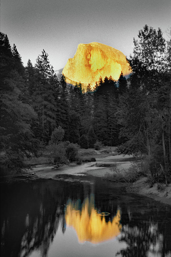 Half Dome Reflection Photograph by Jerry Griffin