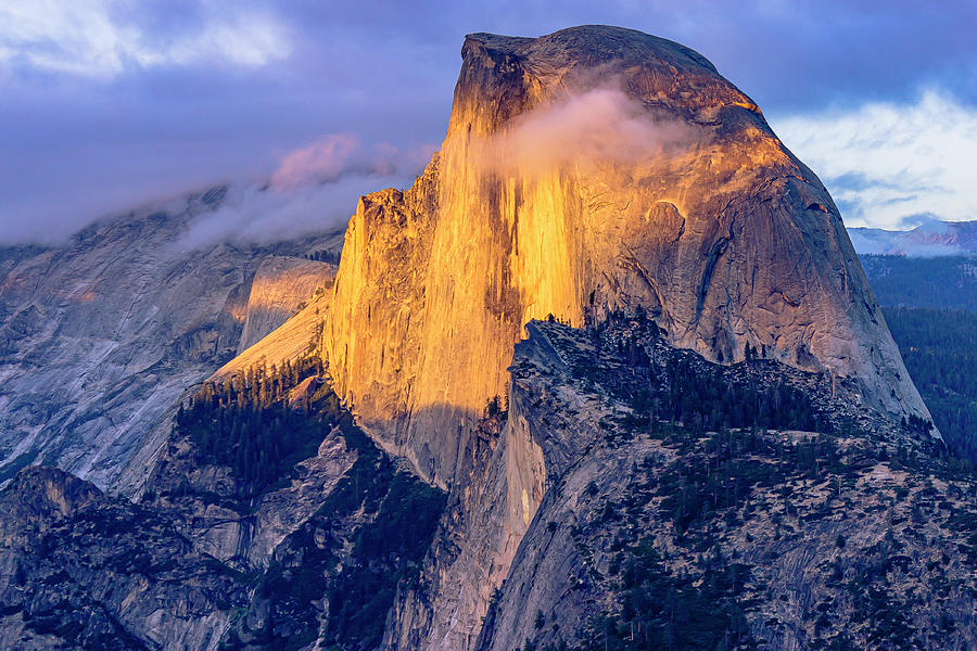 Half Dome Sunset Zoom Photograph by David Fountain - Fine Art America