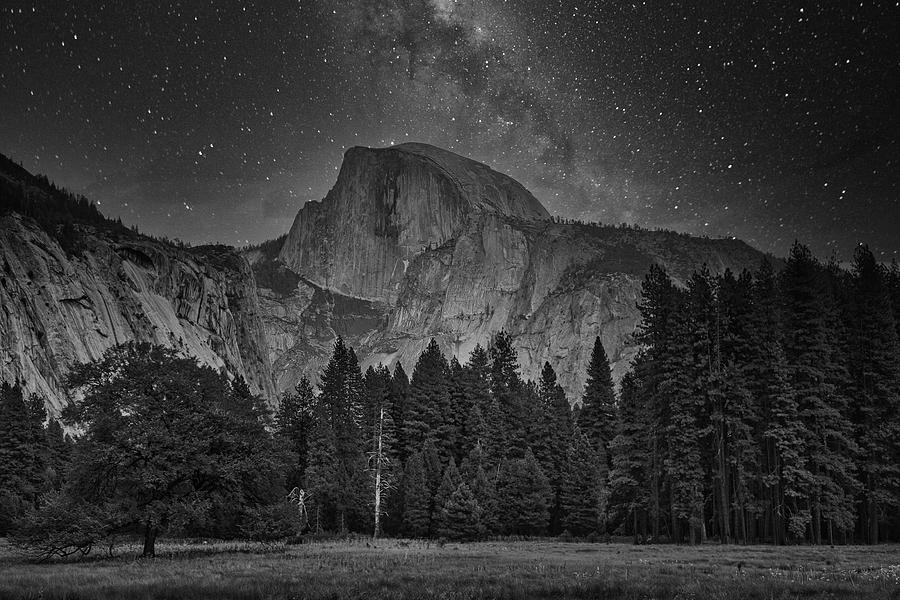Half Dome Yosemite National Park Night Moods  Photograph by Chuck Kuhn