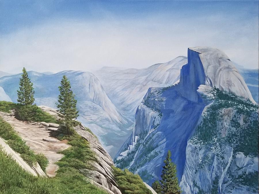 Half Dome Yosemite Painting by Reilly McClellan - Pixels