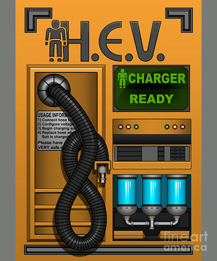 Half Life HEV Charger Digital Art by Deriyah Vasquez | Pixels