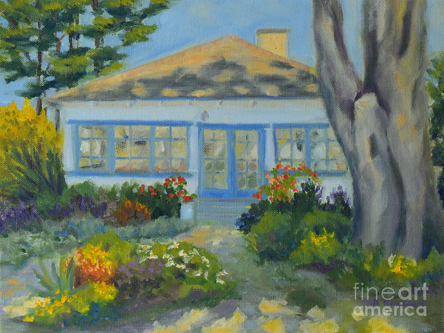 Half Moon Bay Bungalow Painting by Mary Beth Harrison