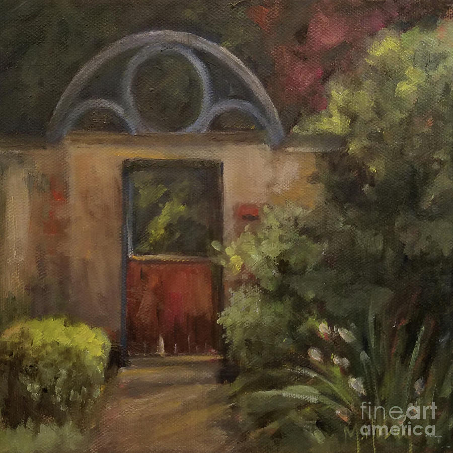 Half Moon Gate St Augustine Painting by Mary Hubley