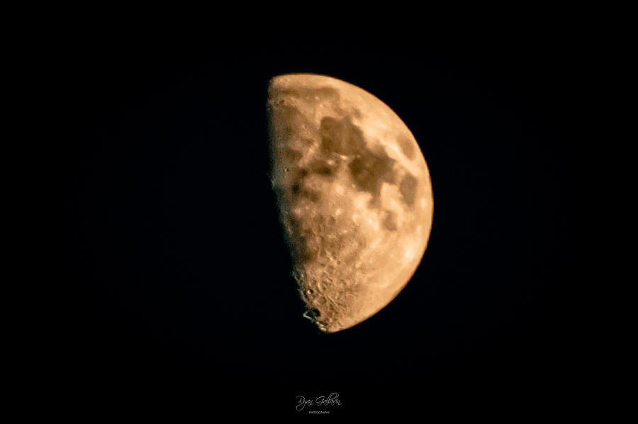 Half Moon over Lake Michigan July 2022 Photograph by Ryan Gallavin - Pixels