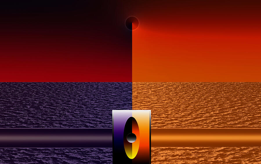 Half plus half 6022 Mixed Media by Panos Pliassas Pixels