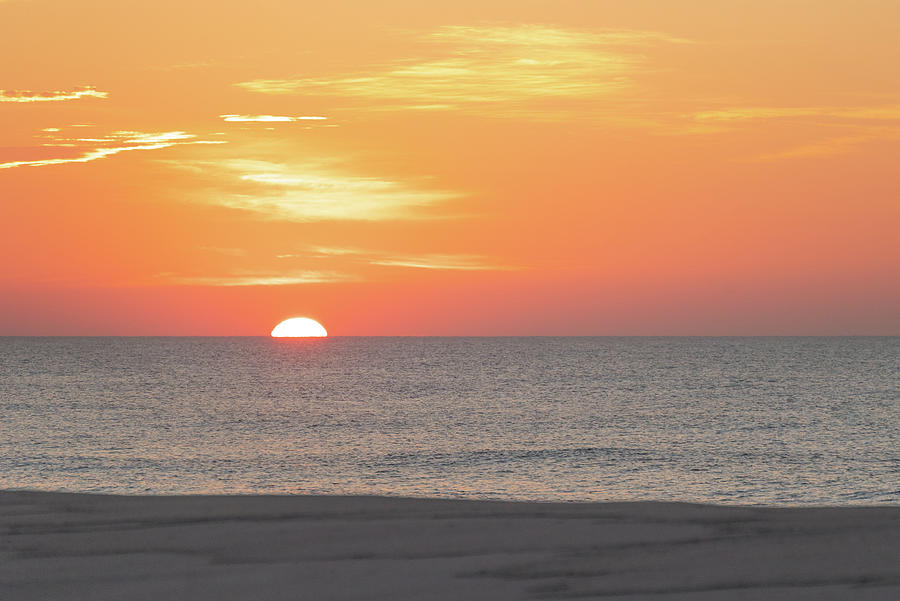 Half Sunrise Over the Ocean Photograph by Matthew DeGrushe