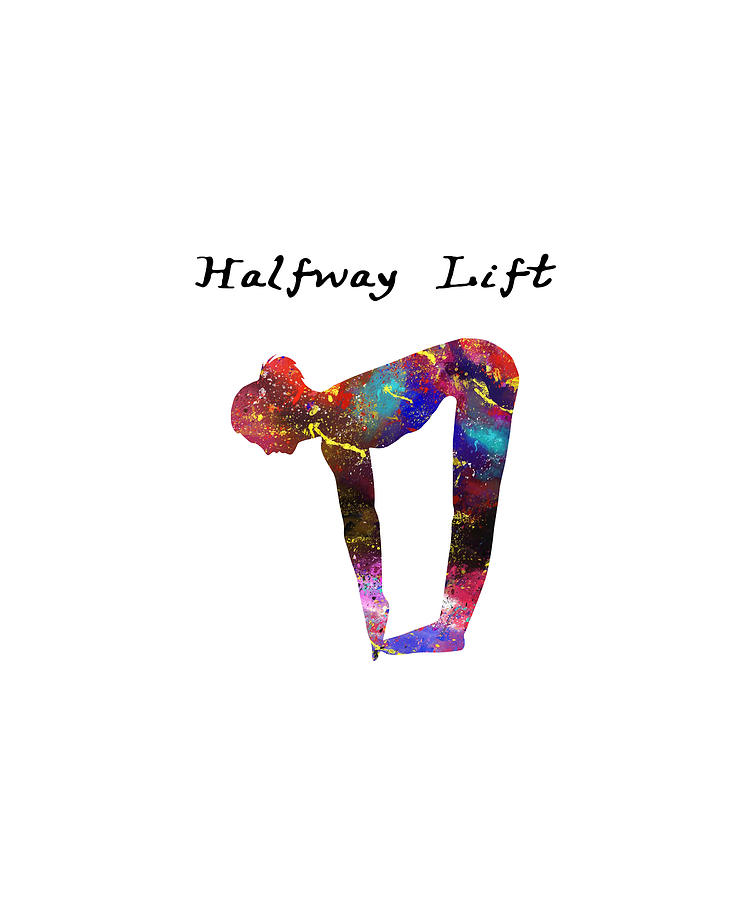 Halfway Lift 58 Watercolor design map quote defin Photograph by Vivid