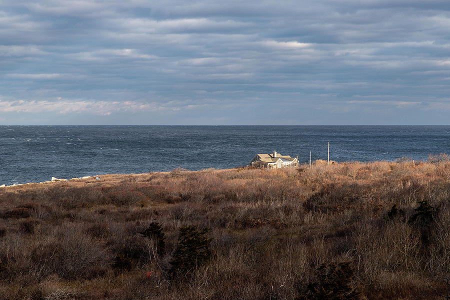 Halibut Point Rockport MA Lone House Photograph by Michael Saunders