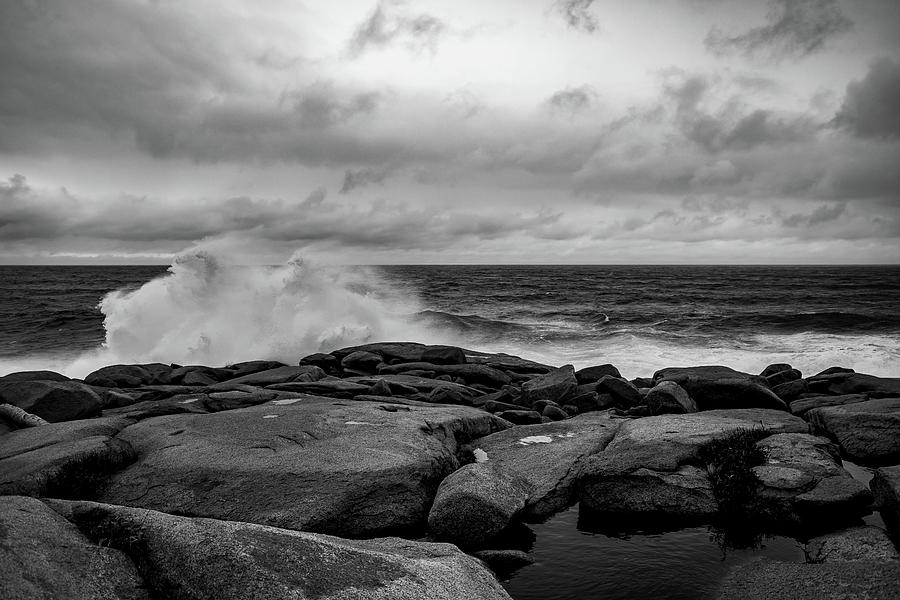 Halibut Point Rockport MA Storm 5 Photograph by Michael Saunders