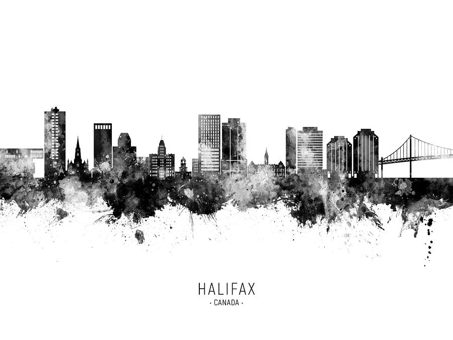 Halifax Canada Skyline #05 Digital Art by Michael Tompsett