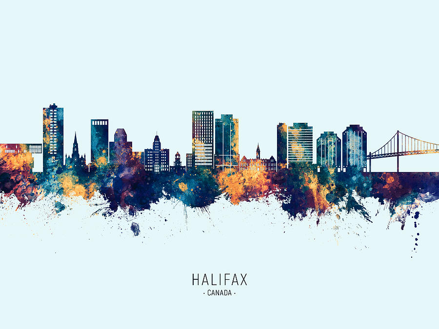 Halifax Canada Skyline #07 Digital Art by Michael Tompsett