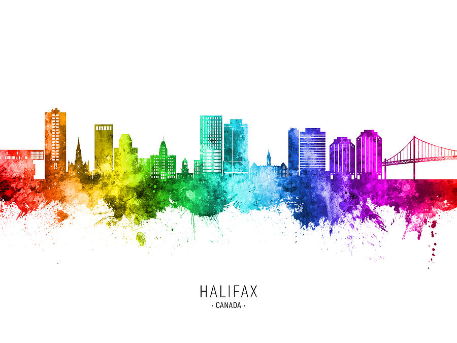 Halifax Canada Skyline #08 Digital Art by Michael Tompsett