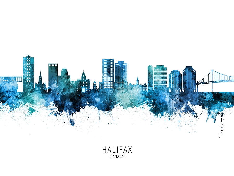 Halifax Canada Skyline #13 Digital Art by Michael Tompsett