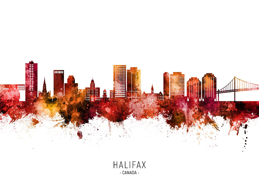 Halifax Canada Skyline #14 Digital Art by Michael Tompsett