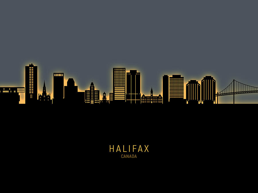 Halifax Canada Skyline #17 Digital Art by Michael Tompsett