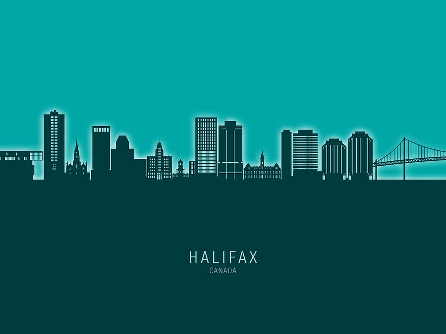 Halifax Canada Skyline #19 Digital Art by Michael Tompsett