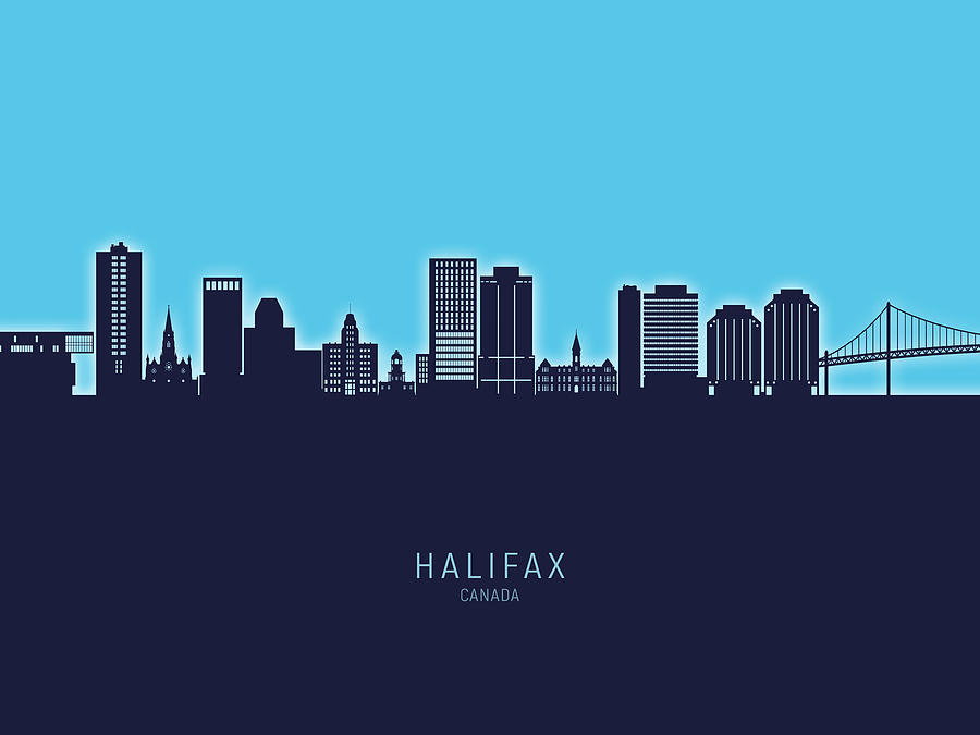 Halifax Canada Skyline #20 Digital Art by Michael Tompsett